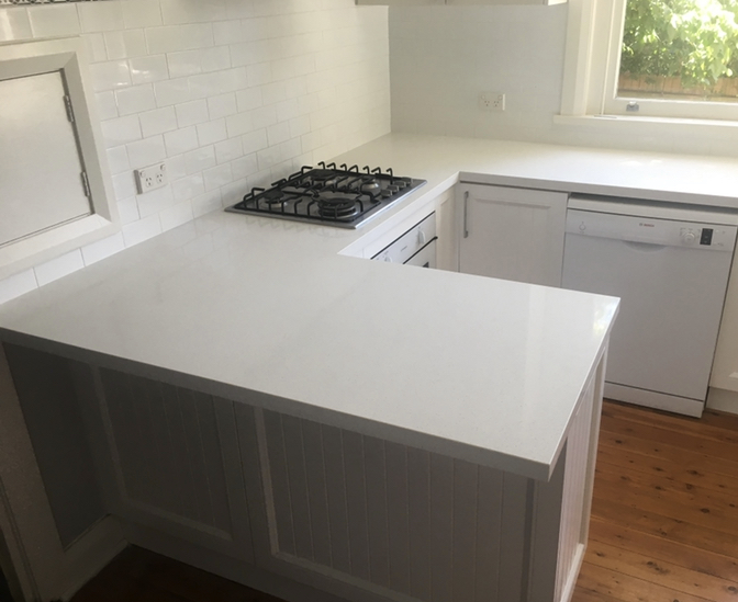Caesarstone Pure White benchtop SCY Top Stone Sydney